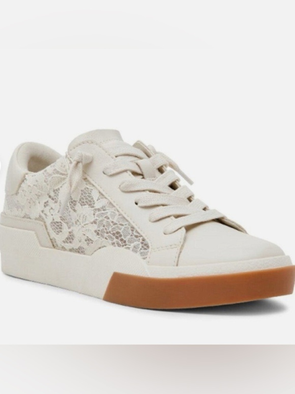 DV by Dolce Vita Ivory Lace Comfort Cushion Sneaker 9.5